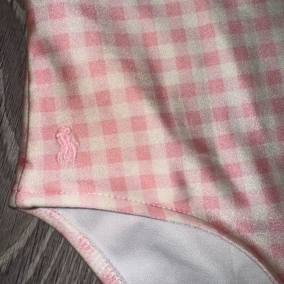 Polo Ralph Lauren Pink and White Swimsuit - Picture 3 of 4